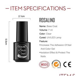 Nail Gel Polish Set 2Pcsset Base Top Coat Sock Off Uvled Lamp Keep Your Nails Bright And Shiny For A Long Time5976969 Drop Delivery He Dh4Ou