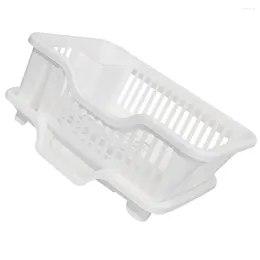 Kitchen Storage Drain Rack Dish Drainer Clothes Drying Organizer Pp Countertop Utensil Holder