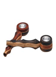 Newly Arrival Creative Smoking Pipe High Quality Wooden Smoking Pipe Portable Tobacco Pipes Herb Pipes Colour Random6656302