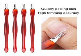 10pcs Stainless Steel Cuticle Pusher Nail Art Fork Manicure Tool For Trim Dead Skin Fork Nipper Pusher Trimmer Cuticle Remover4283044