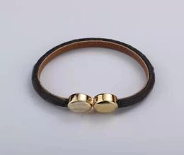 brand luxury Jewellery female designer leather bracelet highend elegant fashion gift with box8860076