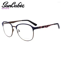 Sunglasses Frames 52JG34025 Fashion Designed Big Lens Metal Glasses Myopia Frame Women Men Brown Eyeglasses