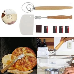 Baking Tools Dough Whisk With Bread Cutter Set Arc Blending Wire Mixer Accessories Convenient Making Kitchen