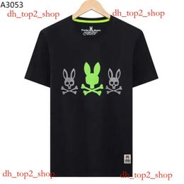 psychological bunny Summer Casual T-shirt Mens Womens Skeleton Rabbit New Design Multi Style Men Shirt Fashion Designer Tshirt Couple bad bunny psyco bunny 3822