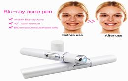 Acne Pen Portable Wrinkle Removal Machine Durable Soft Scar Remover Blue Light Therapy Pen Massage spider vein Eraser5257747