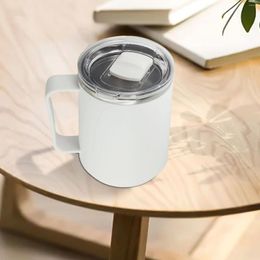 Cups Saucers 450ml Stainless Steel Coffee Mug Leakproof Tea Milk Water Cup For Office Home Dessert Breakfast Kids Adults