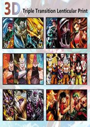 DBZ 3D Lenticular Poster Jujutsu Kaisen 3D Wall Art Paintings Anime 3D Three-dimensional Paintings Wall Decor H11102598804