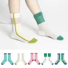 Women Socks Sports Stcokings Fashion Breatbable Sweat Simple Mid Tube Stocking Thin Elastic Comfortable Soft Sport Stockings For