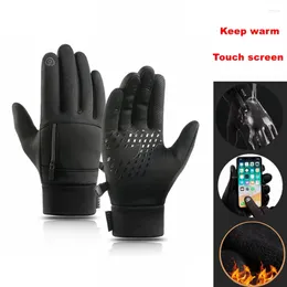 Cycling Gloves Touch Screen Winter Waterproof Outdoor Sports Motorcycle Warm Thermal Fleece Running Ski Men Women