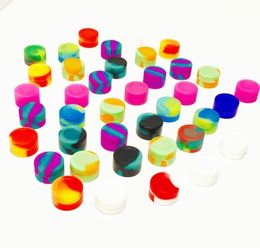 small cylinder shape oil slick silicone jars dab wax container containers 3ML silicone jar 26mmX17mm2976857