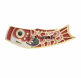 Yoursfs 6 PcsSet Red Goldfish Tie Clip Fashion Men Gold Plated 18K Design Unique Anniversary Holiday Birthday Gift4428767