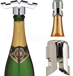 Portable Stainless Steel Wine Stopper Vacuum Sealed Champagne Bottle Cap Barware Bar Tools Rra21799467744