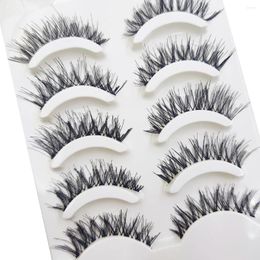 False Eyelashes 5 Pairs Soft Natural Lashes Handmade Makeup Eye Beauty Tool Lash Extension Maquillaje Faux Cils Cilios