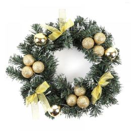 Decorative Flowers Pre Lit Artificial Christmas Wreath| Flocked With Mixed Decorations And Strung Yellow Thanksgiving Wreath For Front Door