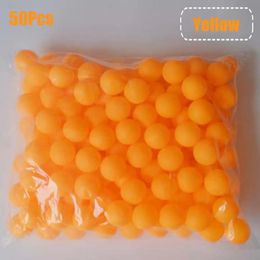 50PcsPack 40mm Table Tennis Balls Frosted Ping Ball Portable Bright Color Rust Resistant for Practice 240422