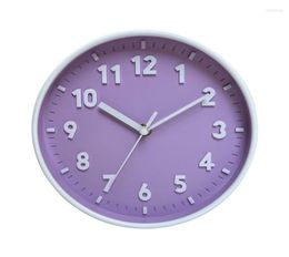 Wall Clocks Modern Simple Clock 8 Inch Candy Colour Silent Time Ornament For Home Bedroom Dormitory Living Room Decoration Gift5233354