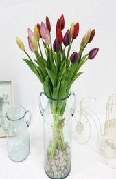 JAROWN Simulation Of Real Tactile Tulip Artificial High Quality Latex Tulip Bouquet Flores For Wedding Decoration Home Decor218x9814462