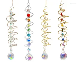 Garden Decorations 67JB Crystal Suncatchers Wind Chimes Hanging Rainbows Chandelier Pendant Window Ornaments