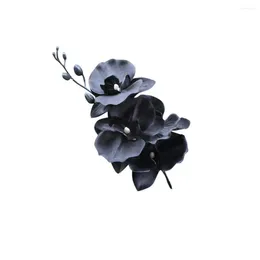 Decorative Flowers Plastic Flower Lightweight Simulation Reusable Durable Phalaenopsis Artificial Eco-friendly