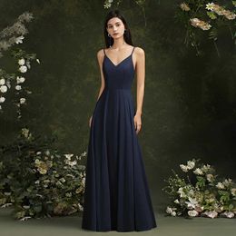 Runway Dresses Lace Chiffon Evening Dresses For Women 2024 A-line V-Neck Beach Dress Sexy Spaghetti Strap Formal Wedding Evening Party Dresses Y240426