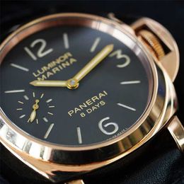 Panerei Submersible Watches Mechanical Watch Chronograph Peinahai Luminos PAM00511 Manual Mechanical 18K Rose Gold Luxury Mens Watch