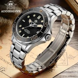 Wristwatches Addies Dive Men Luxury Watch Sapphire Crystal Glass C3 Super Luminous 200m Relogios Masculino NH35 Automatic Mechanical Watches