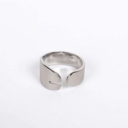 Luxury MM Jewellery Maisonmargielas Ring Style Tabi Horseshoe 925 Silver Ring Jewellery Ring for Couples Same Style