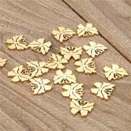 Charms 5PCS Stainless Steel Dragonfly Butterfly For Jewelry DIY Making Cute Accessories