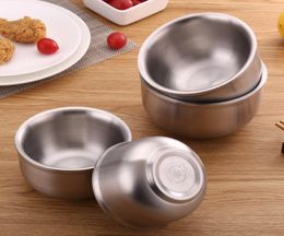 Popular Double Layer Rice Bowl 304 Stainless Steel Korean Type Resistant Children Bowls8169525