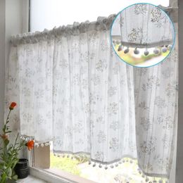Curtain Vintage Floral Curtains Short Drapes Rod Pocket Farmhouse Window For Bedroom Living Room Kitchen In