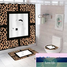 High-end Direct Supply Fashion Brand Letter Polyester Shower Curtain Bathroom Bathroom Waterproof Moisture-Proof