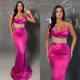 Spaghetti Night Liginas Rosa Elegante Mermaid Rosy Plegats Fester Party Prom Dress Red Carpet Long Dressos para OCNs especiais