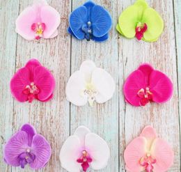 Artificial Butterfly Orchid Flower 910cm Handmade Phalaenopsis Flower Heads For Wedding Car Home Decoration DIY Flores4279094