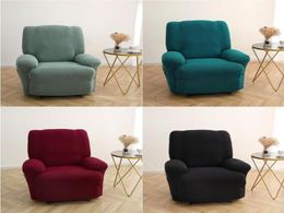 Chair Covers Solid Colour Recliner Cover Stretch Polar Fleece Lazy Boy Relax Sofa Lounger Couch Slipcover Armchair2558628