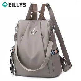 Backpack Anti-theft Women Girl Backpacks Fashion Swimming Bag Small Solid Color Personality Wild Oxford Cloth