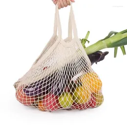 Shopping Bags Pure Cotton Net Bag Portable Supermarket Vegetable And Fruit