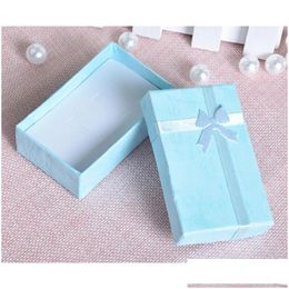 Favour Holders High Quality Charms Beads Gift Box 5X8X2.5Cm Packaging Pendants Necklaces Earrings Rings Bracelets Jewellery Drop Delivery Dh2Um