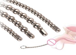 Stainless Steel sexy Toys For Men Masturbation Urethral Catheter Sounding Dilator Penis Plug Bead Male Device7560626