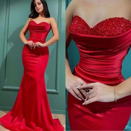 Sweetheart Prom sera paillettes di paillettes alla sirene abiti abiti pieghe formali tappeti rossi lungo abito da festa speciale