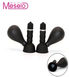 Meselo Nipple Vibrator Sex Toys For Women Female Silicone Breast Vagina Suck Stimulator Adult Game Couple Flirting Massager Toy Y1191998