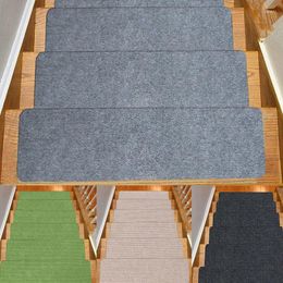 Carpets 1pc Stair Mat Non Slip Carpet Self-adhesive Step Glue Free Floor 8x30 Inches