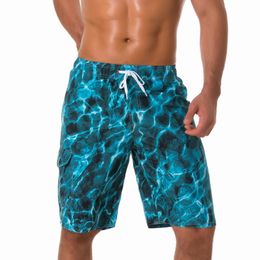 Summer Quick Dry Beach Shorts Men Casual Gym Fitness Short Pants Breathable Surf Board Swim Trunks Bathing Suit Swimwear 240424