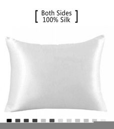 Pillow Case Silk Pillowcase Ice 100 Pure Natural Mulberry Standard Size Cases Cover Hidd9098340