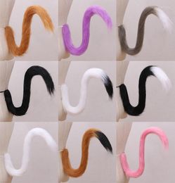 Party Supplies Other Event Adults Kids Cosplay Anime Fluffy Plush Long Cat Tail Halloween Costume Prop Fancy Dress Accessories8144827