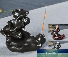 Mini Chinese Style Incense Holder Mountain Stream Ceramic Incense Burner6200610