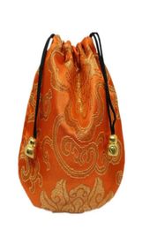 Gift Wrap 2021 24pcs Silk Brocade Jewelry Pouch Bag Small Satin Coin Purse Chinese Embroidered Drawstring For Ring 1682178