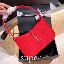 2024 Yslbags Designer Bag Womens Men Gold Buckle Letter Single Shoulder Bag Leather Retro Diagonal Cross Carrying Underarm Bag Wallet Envelope Bag Handbag Bag 645