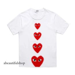 Designer Tee Mens T-Shirts Com Des Garcons Cdgs T-Shirt Invader Artist Edition White Brand New Size Women Summer Loose Oversize Tee 502