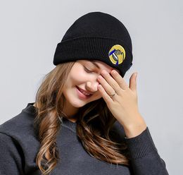 UMA ORELHA Patch Face Wool Hats Woman Letter Pendant Knittied brand Hats Male Autumn Winter Warm hip hop Skullies Beanies5268761