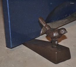 Decorative Figurines Bird With Branch / Snail Cast Iron Doorstop Door Wedge Stopper Home Gift